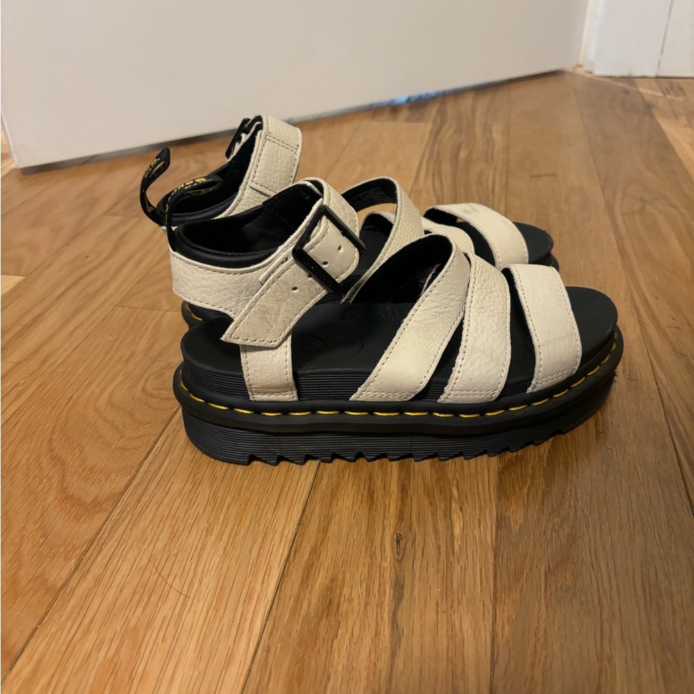 Cream Dr. Martens Blaire Sandals